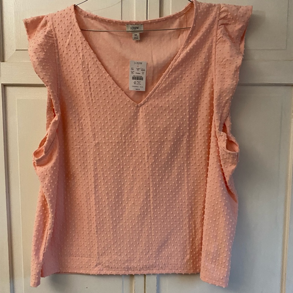 NWT JCREW PLUS SIZE PINK BLOUSE